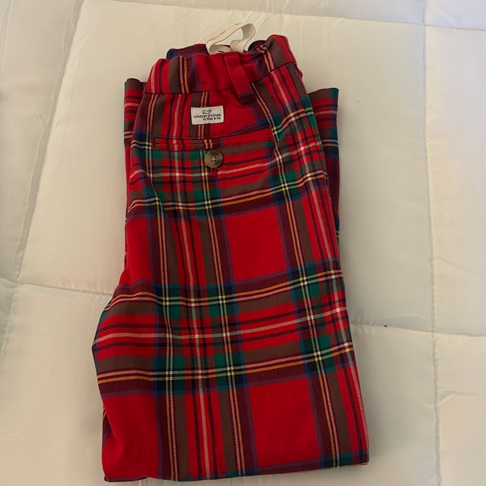 Vineyard vines, Christmas plaid pants